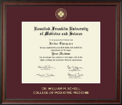 Rosalind Franklin University of Medicine and Science diploma frame - Gold Embossed Diploma Frame in Studio