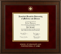 Rosalind Franklin University of Medicine and Science diploma frame - Presidential Diploma Frame in Madison