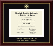Rosalind Franklin University of Medicine and Science diploma frame - Gold Embossed Diploma Frame in Gallery
