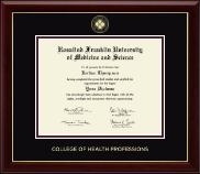 Rosalind Franklin University of Medicine and Science diploma frame - Gold Embossed Diploma Frame in Gallery