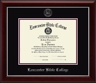 Lancaster Bible College diploma frame - Silver Embossed Diploma Frame in Gallery Silver