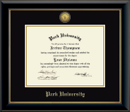 Park University diploma frame - Gold Engraved Medallion Diploma Frame in Onyx Gold