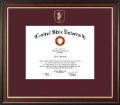 Central State University diploma frame - Gold Embossed Diploma Frame in Studio Gold