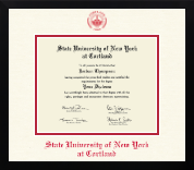 State University of New York Cortland diploma frame - Icon Diploma Frame in Gotham