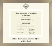 State University of New York Cortland diploma frame - Icon Diploma Frame in Light Champagne