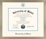 The University of Maine Orono diploma frame - Icon Diploma Frame in Light Champagne