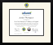 Informs certificate frame - Dimensions Certificate Frame in Gotham
