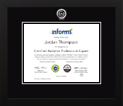 Informs certificate frame - Dimensions Certificate Frame in Stealth