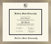 Buffalo State University diploma frame - Icon Diploma Frame in Light Champagne