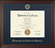 University of California Berkeley diploma frame - Gold Embossed Diploma Frame in Studio