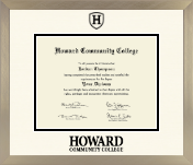 Howard CC diploma frame - Icon Diploma Frame in Light Champagne