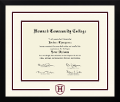 Howard CC diploma frame - Dimensions Spirit Diploma Frame in Gotham