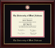 University of West Alabama diploma frame - Masterpiece Medallion Diploma Frame in Gallery