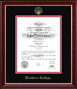 Davidson College diploma frame - Gold Embossed Diploma Frame in Murano