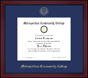 Metropolitan Community College diploma frame - Gold Embossed Achievement Edition Diploma Frame in Academy