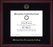 Metropolitan Community College diploma frame - Gold Embossed Achievement Edition Diploma Frame in Academy