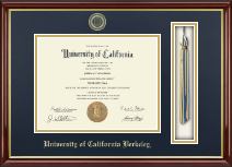 University of California Berkeley diploma frame - Tassel & Cord Diploma Frame in Southport Gold