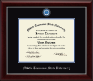 Middle Tennessee State University diploma frame - Masterpiece Medallion Diploma Frame in Gallery Silver