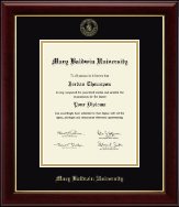 Mary Baldwin University diploma frame - Gold Embossed Diploma Frame in Gallery