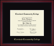 Cleveland Community College diploma frame - Gold Embossed Achievement Edition Diploma Frame in Academy