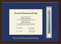 Cleveland Community College diploma frame - Tassel & Cord Diploma Frame in Delta