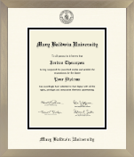 Mary Baldwin University diploma frame - Icon Diploma Frame in Light Champagne