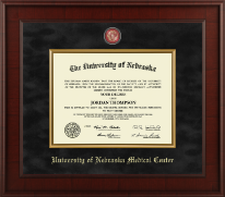 University of Nebraska Medical Center diploma frame - Presidential Masterpiece Diploma Frame in Jefferson