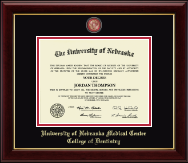 University of Nebraska Medical Center diploma frame - Masterpiece Medallion Diploma Frame in Gallery
