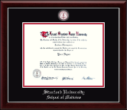 Stanford University diploma frame - Masterpiece Medallion Diploma Frame in Gallery Silver