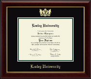Lesley University diploma frame - Gold Embossed Diploma Frame in Gallery
