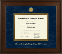 Wayland Baptist Theological Seminary diploma frame - Presidential Gold Engraved Diploma Frame in Madison