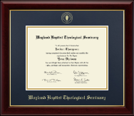 Wayland Baptist Theological Seminary diploma frame - Gold Embossed Diploma Frame in Gallery