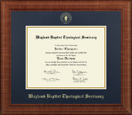 Wayland Baptist Theological Seminary diploma frame - Gold Embossed Diploma Frame in Prescott