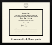 Commonwealth of Massachusetts certificate frame - Icon Certificate Frame in Gotham