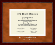 UT Health Houston diploma frame - Silver Embossed Diploma Frame in Sutton