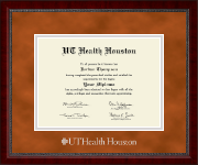 UT Health Houston diploma frame - Silver Embossed Diploma Frame in Sutton