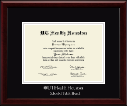 UT Health Houston diploma frame - Silver Embossed Diploma Frame in Gallery Silver