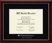 UT Health Houston diploma frame - Silver Embossed Diploma Frame in Gallery Silver