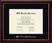 UT Health Houston diploma frame - Silver Embossed Diploma Frame in Gallery Silver