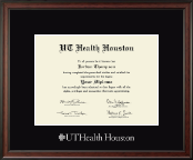 UT Health Houston diploma frame - Silver Embossed Diploma Frame in Studio