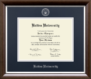 Batten University diploma frame - Silver Embossed Diploma Frame in Devonshire
