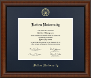 Batten University diploma frame - Gold Embossed Diploma Frame in Austin