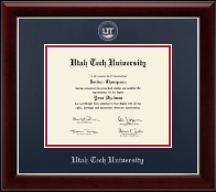 Utah Tech University diploma frame - Silver Embossed Diploma Frame in Gallery Silver