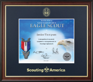 Scouting America certificate frame - Gold Embossed Certificate Frame in Studio Gold