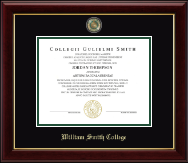 William Smith College diploma frame - Masterpiece Medallion Diploma Frame in Gallery