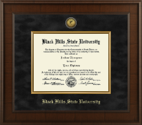 Black Hills State University diploma frame - Presidential Gold Engraved Diploma Frame in Madison