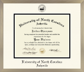 University of North Carolina Asheville diploma frame - Icon Diploma Frame in Light Champagne