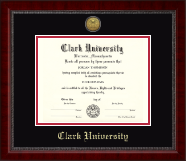 Clark University diploma frame - Gold Engraved Medallion Diploma Frame in Sutton