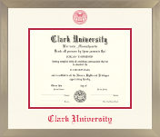 Clark University diploma frame - Icon Diploma Frame in Light Champagne