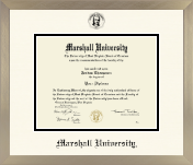 Marshall University diploma frame - Icon Diploma Frame in Light Champagne